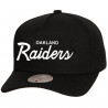 MITCHELL & NESS OAKLAND RAIDERS SCRIPT PRO PINCH CAP
