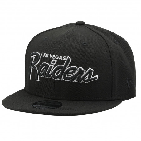 NEW ERA 9FIFTY LAS VEGAS RAIDERS BLACK SCRIPT CAP