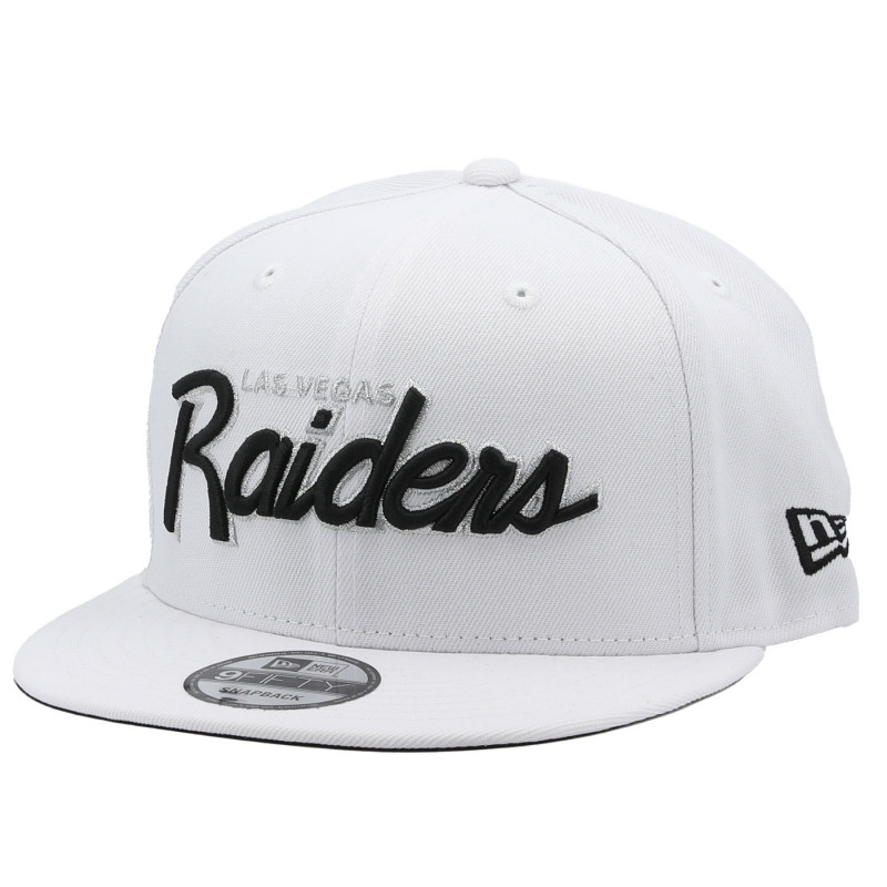 NEW ERA 9FIFTY LAS VEGAS RAIDERS WHITE SCRIPT CAP