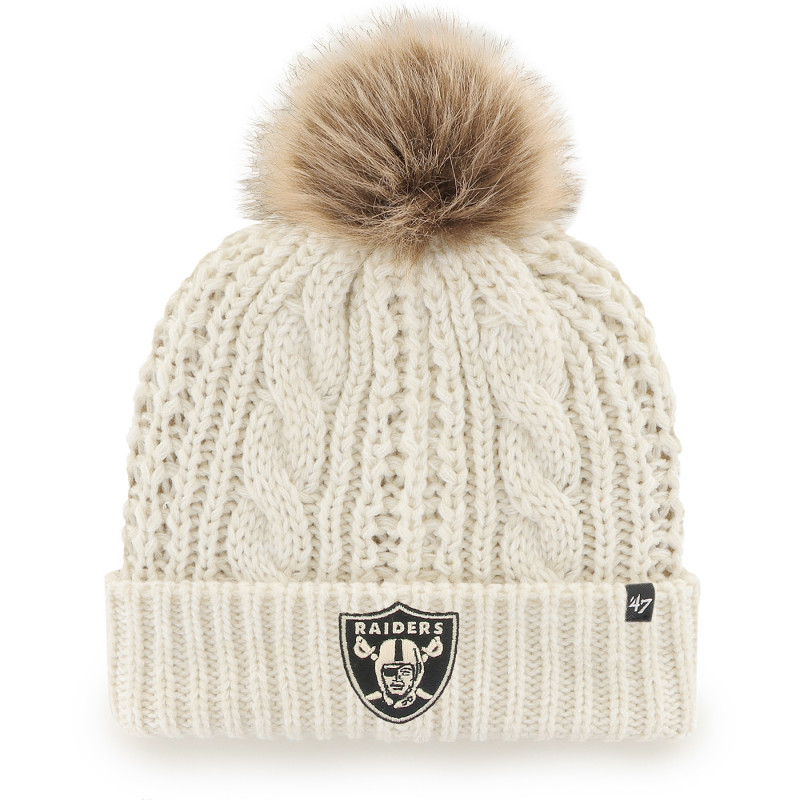 '47 WOMENS RAIDERS MEEKO CUFF WHITE KNIT CAP