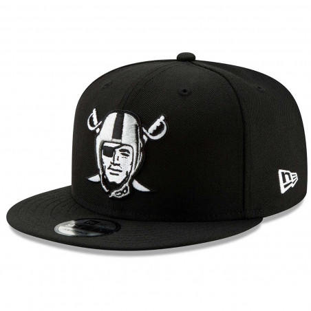NEW ERA RAIDERS 9FIFTY PIRATE LOGO BLACK CAP