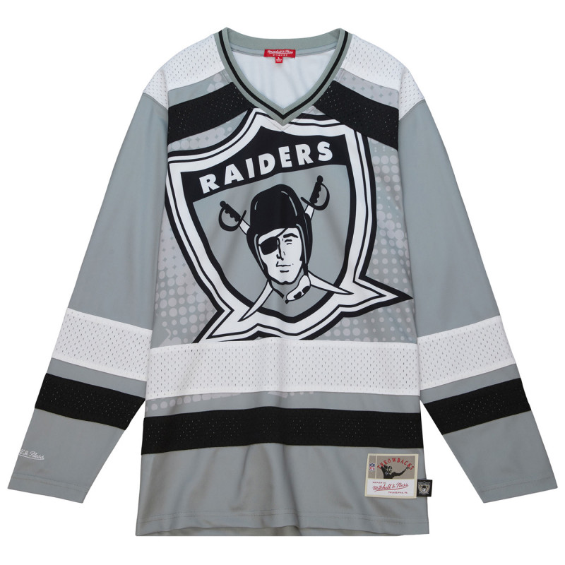 MITCHELL & NESS WOMENS RAIDERS BIG FACE 7.0 FASHION JERSEY TOP