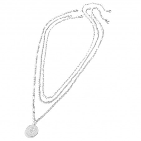 RAIDERS LAYERED SHIELD NECKLACE