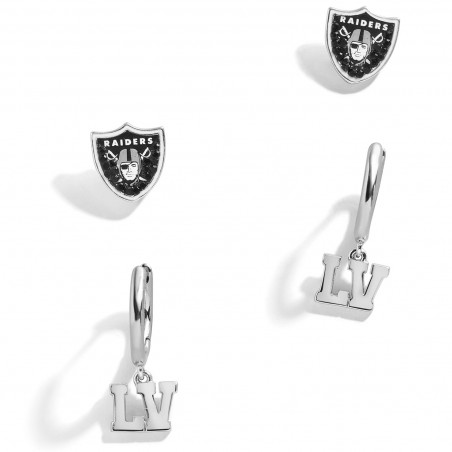 WOMENS RAIDERS EARRINGS SET OF 2