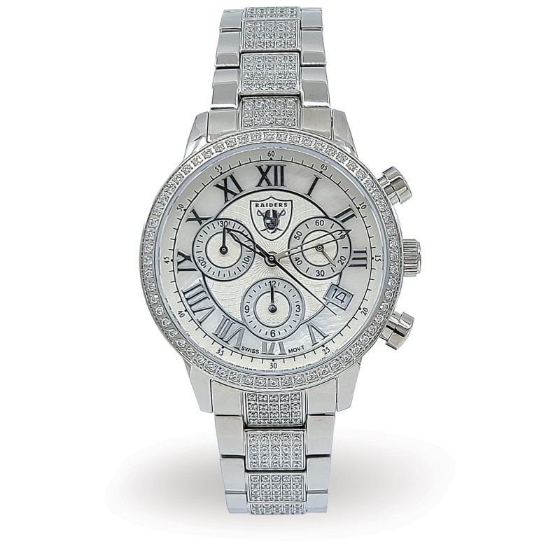 WOMENS RAIDERS LIMITED EDITION STAINLESS STEEL WATCH