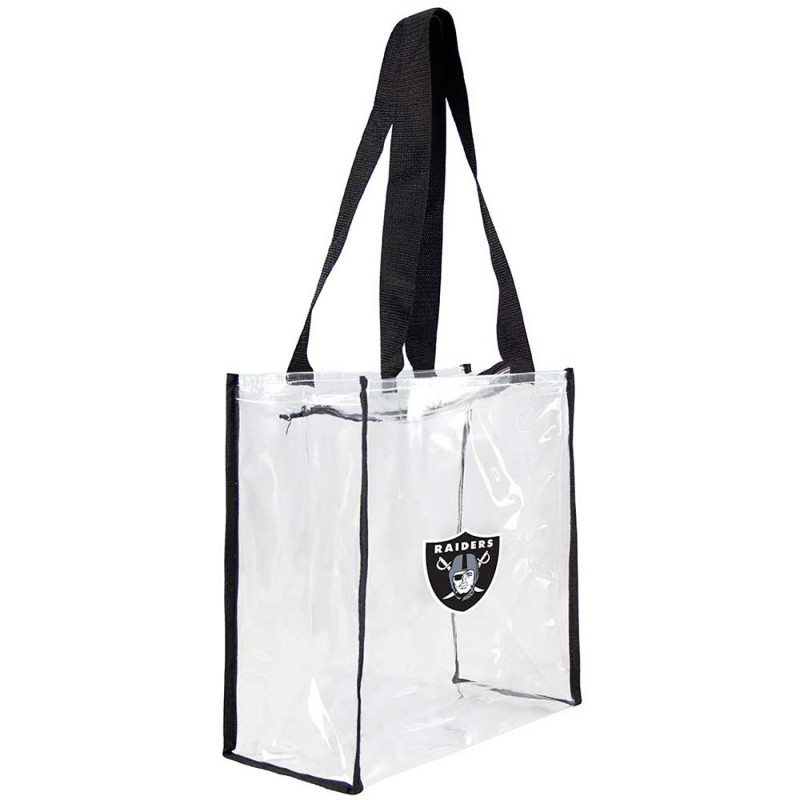 RAIDERS CLEAR 12X12 ZIP TOTE
