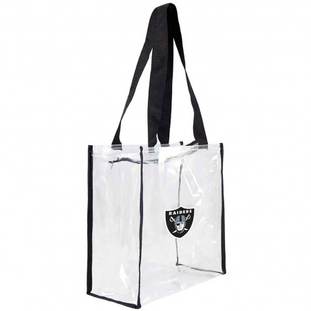 RAIDERS CLEAR 12X12 ZIP TOTE