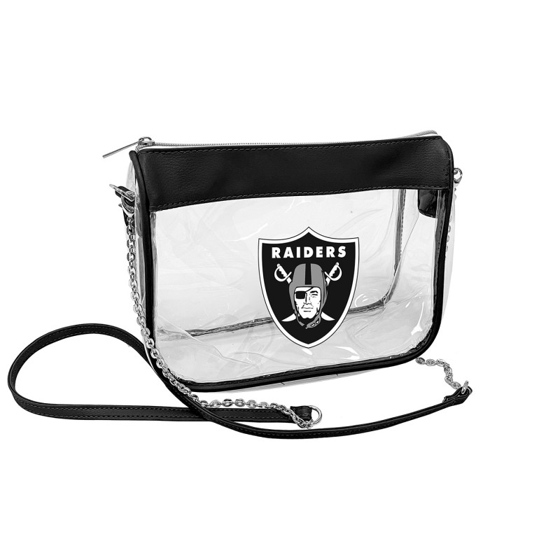 RAIDERS HYPE CLEAR PURSE WITH STRAP