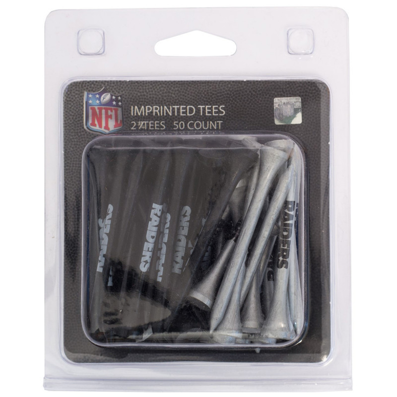 RAIDERS 50-PACK GOLF TEES