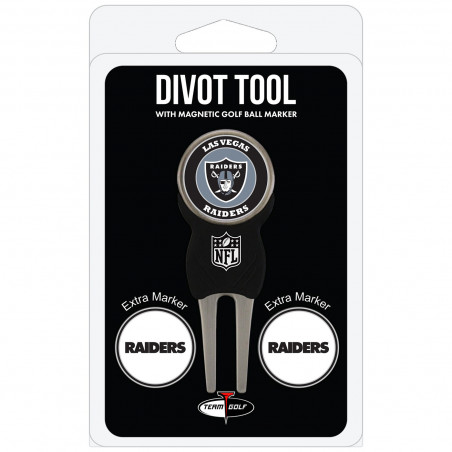LAS VEGAS RAIDERS DIVOT TOOL AND BALL MARKER SET