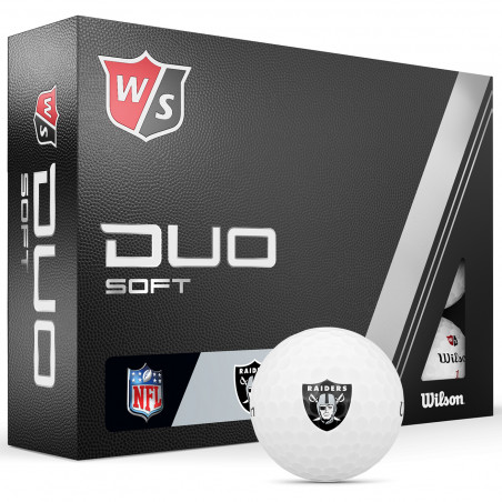 RAIDERS DUO SOFT GOLF BALL 12 PACK
