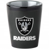 RAIDERS 2OZ BLACK MATTE SHOT GLASS