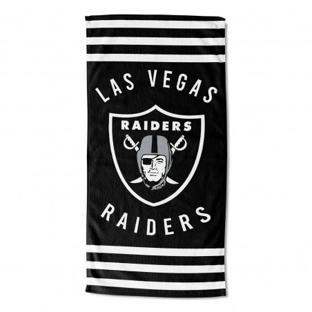 LAS VEGAS RAIDERS STRIPES BEACH TOWEL