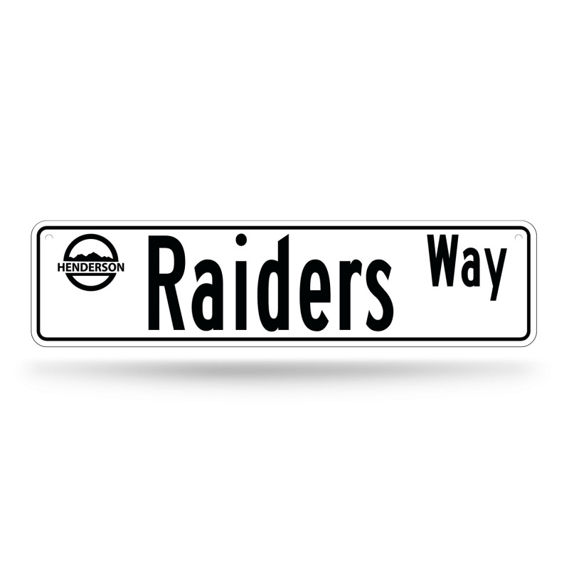 LAS VEGAS RAIDERS HQ STREET SIGN