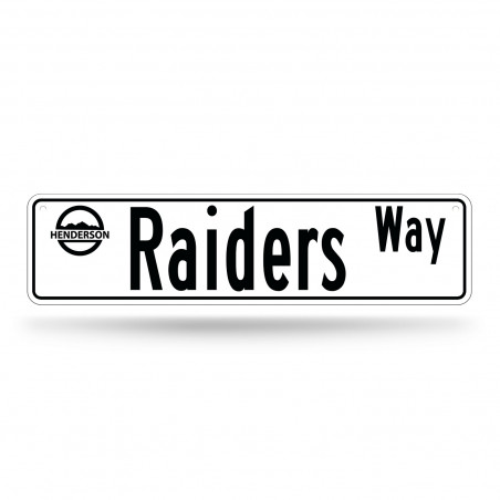 LAS VEGAS RAIDERS HQ STREET SIGN