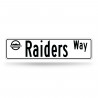 LAS VEGAS RAIDERS HQ STREET SIGN