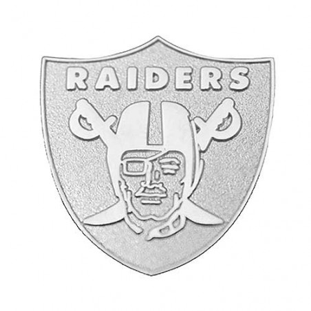 RAIDERS SILVER LOGO PIN