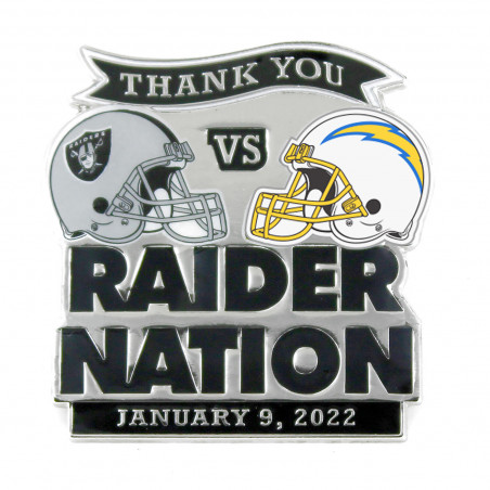 RAIDERS VS. CHARGERS 2021 GAME DAY PIN