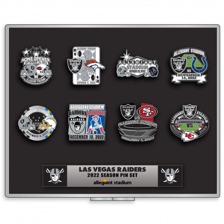 LAS VEGAS RAIDERS 2022 GAME DAY PIN SET