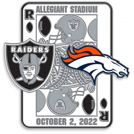 RAIDERS VS.BRONCOS 2022 GAME DAY PIN