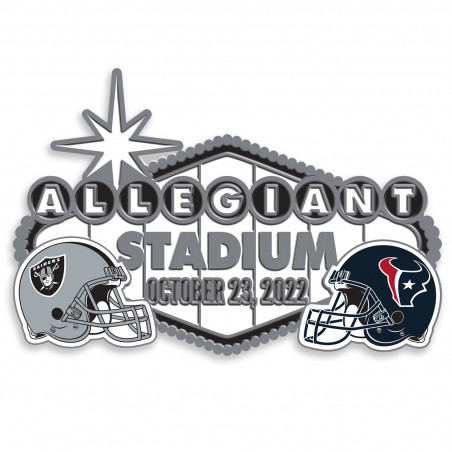 RAIDERS VS.TEXANS 2022 GAME DAY PIN