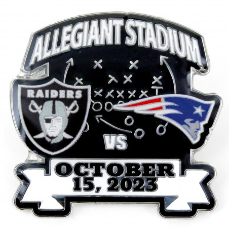 RAIDERS VS.PATRIOTS 2023 GAME DAY PIN