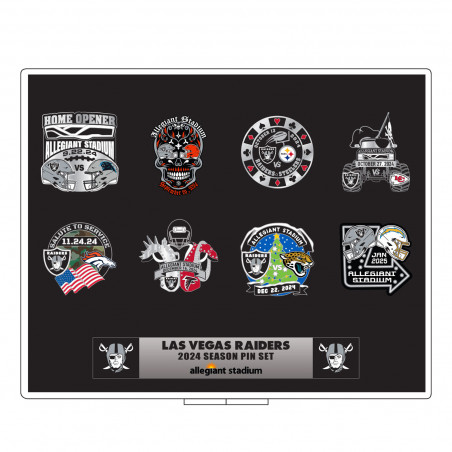 LAS VEGAS RAIDERS 2024 GAME DAY PIN SET