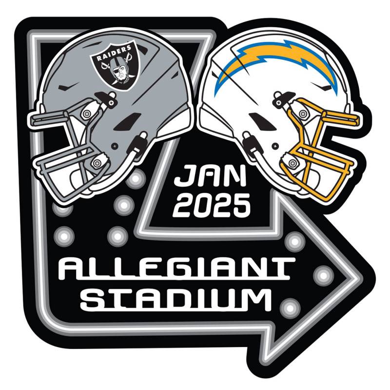 RAIDERS VS. CHARGERS 2024 GAME DAY PIN