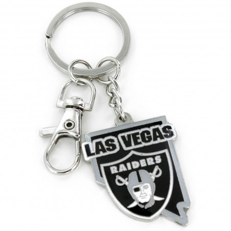 LAS VEGAS RAIDERS IN HOME STATE KEYCHAIN