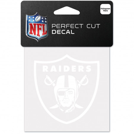 RAIDERS 4X4 WHITE SHIELD PERFECT CUT DECAL
