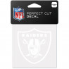 LAS VEGAS RAIDERS 4X4 WHITE SHIELD PERFECT CUT DECAL