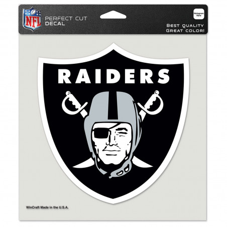 RAIDERS 8X8 PERFECT CUT COLOR DECAL