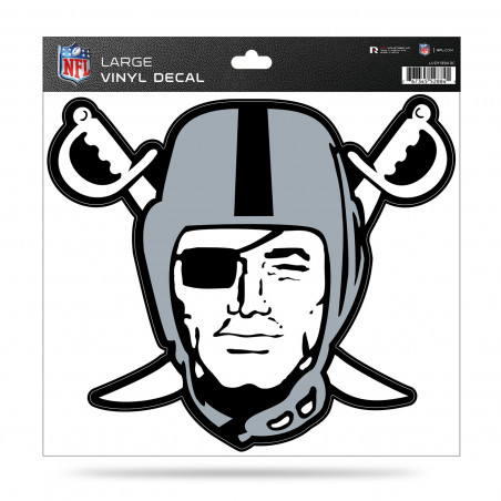 RAIDERS 11X11 PIRATE LOGO VINYL DECAL