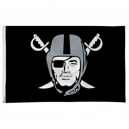 RAIDERS 3X5 PIRATE LOGO FLAG