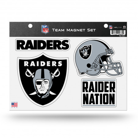 RAIDERS TEAM MAGNET 4-PACK SET