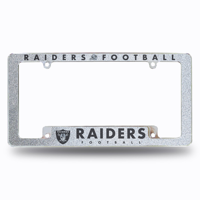 LAS VEGAS RAIDERS GLITTER LICENSE FRAME
