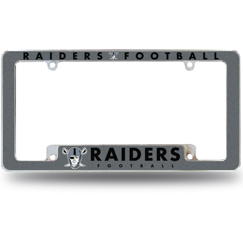 LAS VEGAS RAIDERS BLACK GLITTER CHROME FRAME