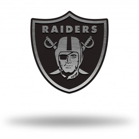 LAS VEGAS RAIDERS ANTIQUE NICKEL AUTO EMBLEM