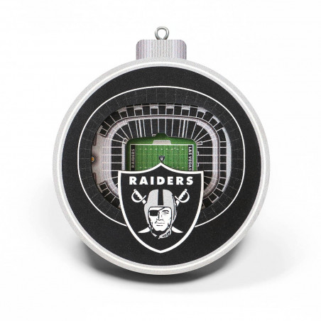LAS VEGAS RAIDERS 3X5 STADIUMVIEW 3D ORNAMENT