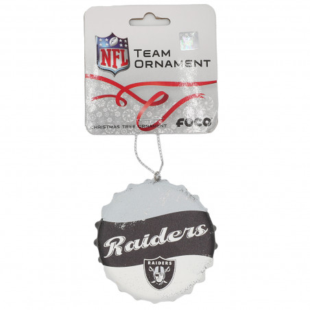 RAIDERS BOTTLECAP SIGN ORNAMENT