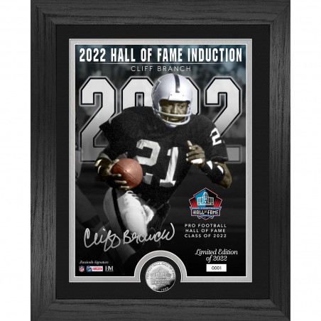 CLIFF BRANCH HALL OF FAME PHOTO MINT PLAQUE