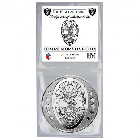 HPD LAS VEGAS RAIDERS SILVER MINT COIN