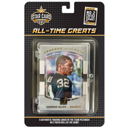 RAIDERS ALL-TIME GREATS TRADING CARDS 6-PACK SET