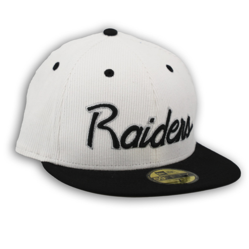 NEW ERA RAIDERS 59FIFTY TWO TONE CORDUROY CAP