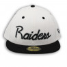 NEW ERA RAIDERS 59FIFTY TWO TONE CORDUROY CAP