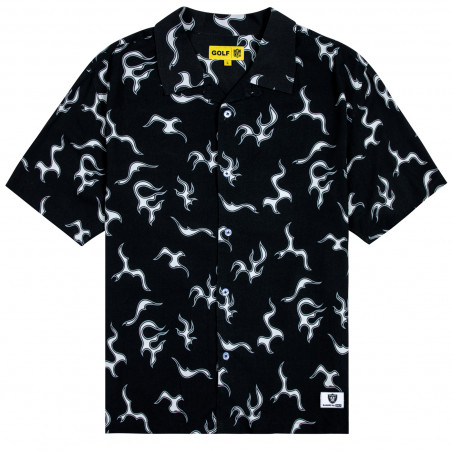 RAIDERS RAYON BUTTON UP BY GOLF WANG