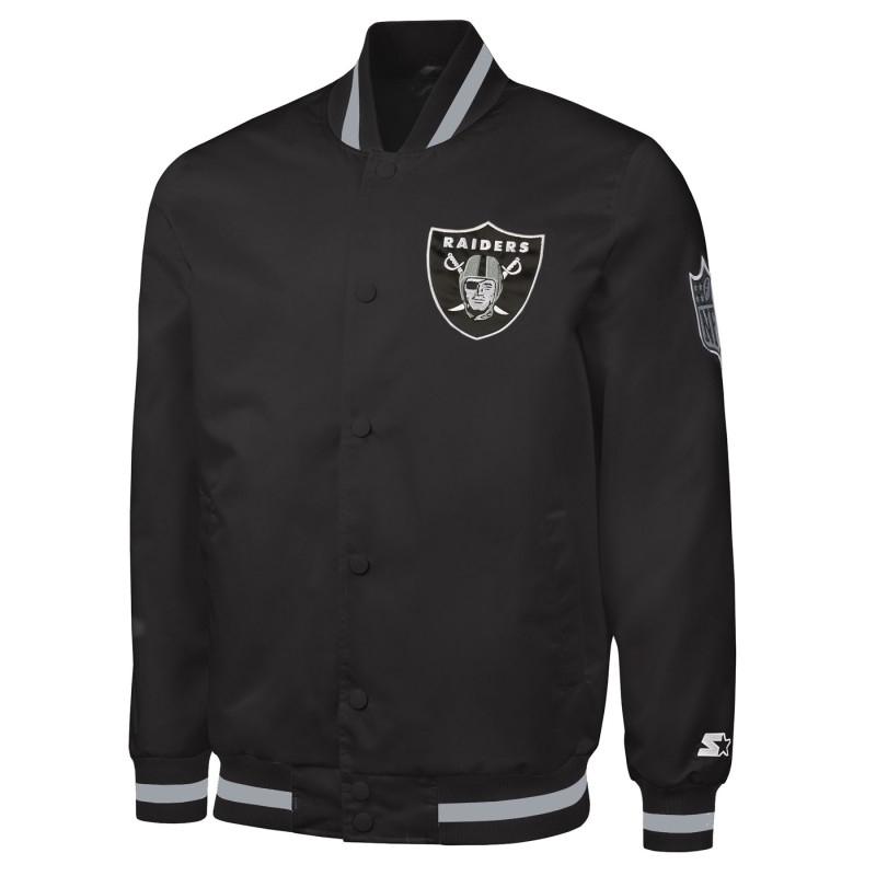 STARTER BLACK SHIELD SATIN JACKET