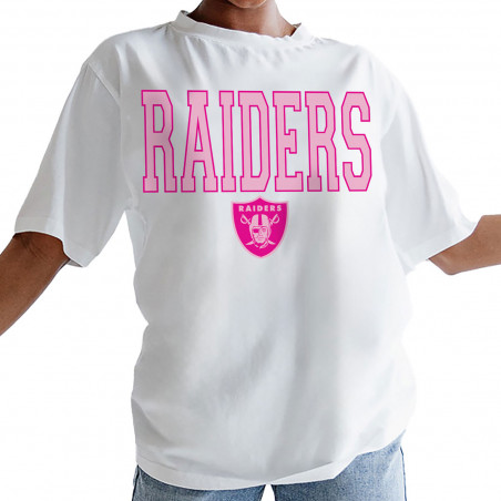 WOMENS PINK RAIDERS OVERSIZED TEE