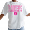 WOMENS PINK RAIDERS OVERSIZED TEE