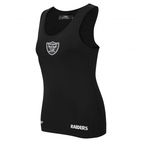 PRO STANDARD WOMENS GAMEDAY CLASSIC RELAXED FIT BLACK RACERBACK TANK